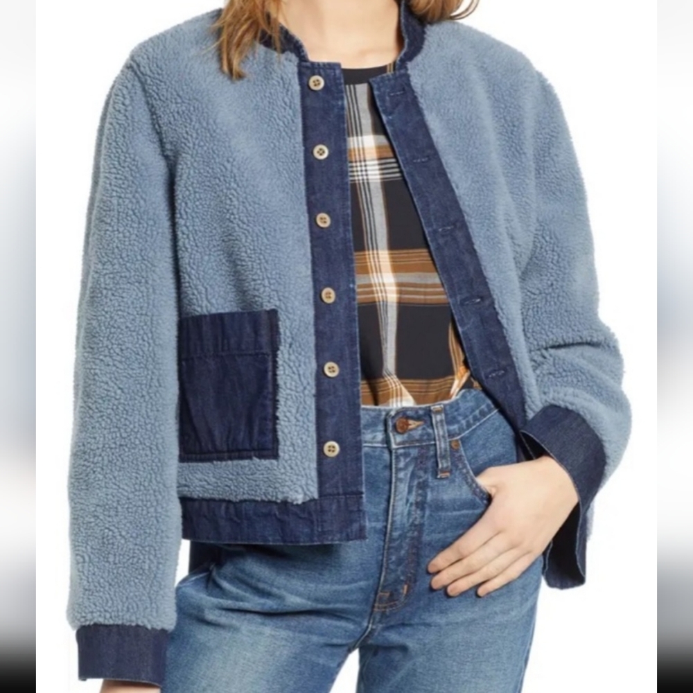 Madewell Reversible Sherpa Jean Jacket